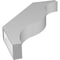 Ekena Millwork 4-in. W x 26-in. D x 34-in. H Funston Architectural Grade PVC Knee Brace BRCP04X26X34FST - alternate 5
